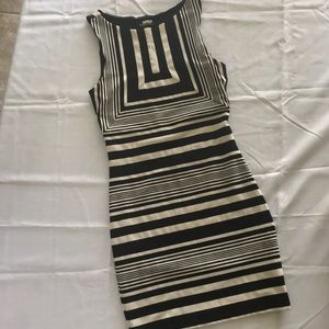 BEBE Multistriped Form-Fitting Dress